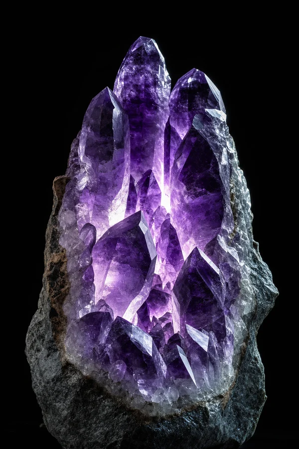 Large natural amethyst statement geode cluster for sale — Dragonflies and Lilies live show on Whatnot