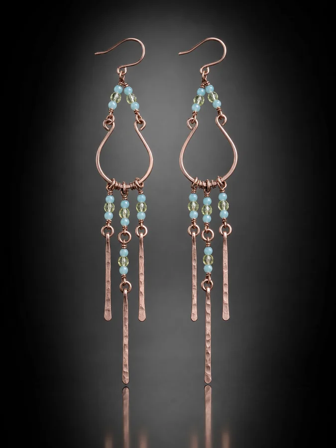 Czech Uranium Glass Earrings