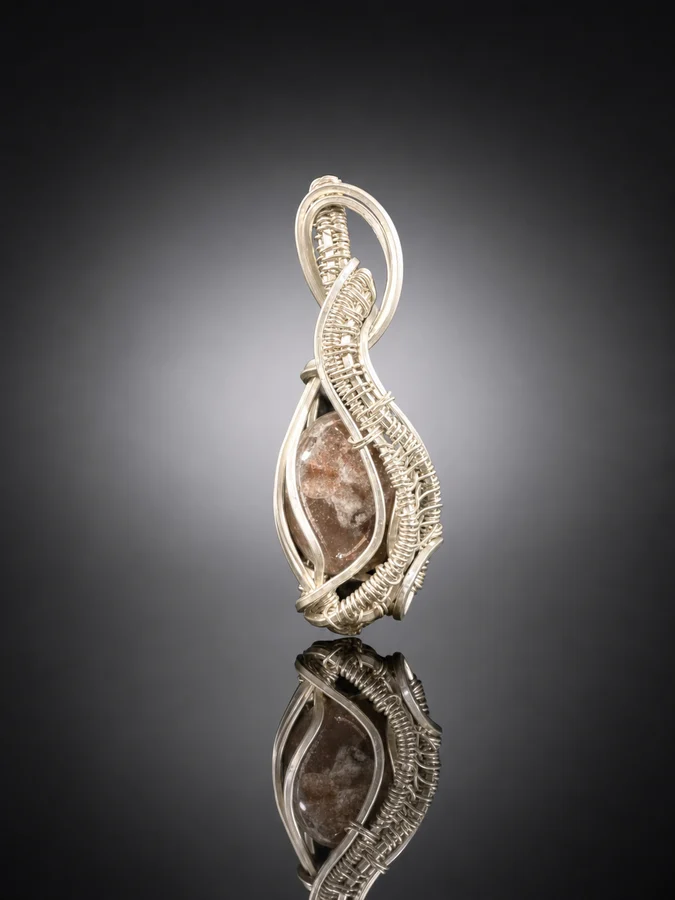 Handcrafted Purple Haze Sunstone Pendant