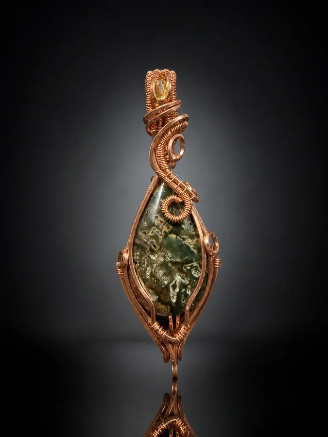 River Jasper & Citrine Pendant